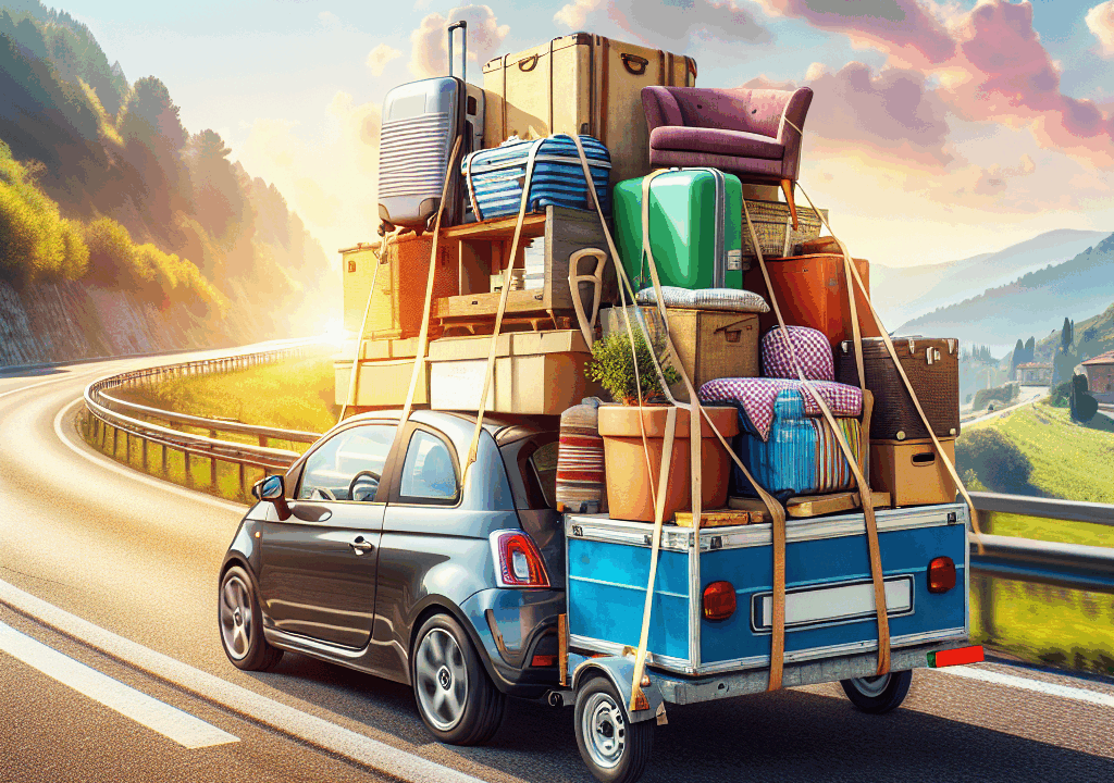 Auto sovraccarica senza assicurazione percorre l’Italia